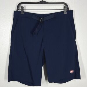Nike SB Country Club Golf Shorts Belted Lightweight Blue Mens 32 Navy Blue‎